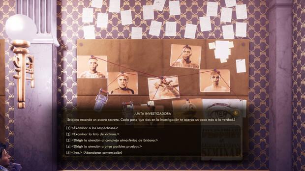 El juego logra que le demos a la cabeza uniendo pruebas, coartadas y motivaciones para sacar nuestras conclusiones.