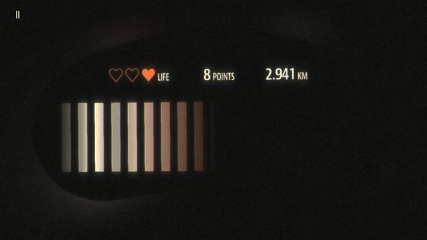 Con un diseño minimalista que también se va retorciendo a medida que avanza la trama, ‘Blind Drive’ pone todo el peso en lo que verdaderamente importa: el sonido.