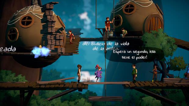 La interacción con los objetos que da lugar a diferentes puzles tiene que ver con el uso de palabras mágicas que es necesario ir acumulando.