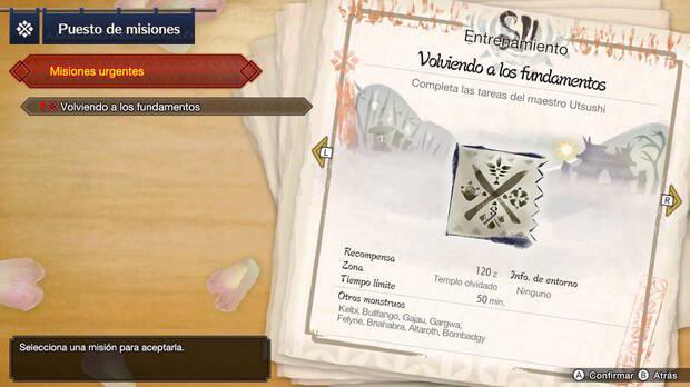 Monster Hunter Rise - Misiones clave y urgentes