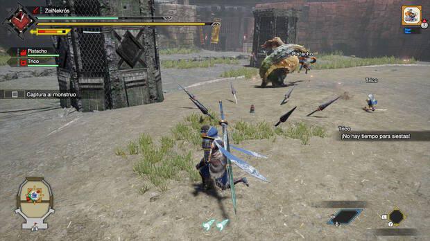 Monster Hunter Rise - Colocar una trampa para capturar monstruos