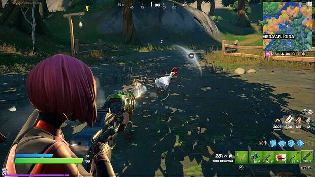 Fortnite - Cómo cazar un pollo