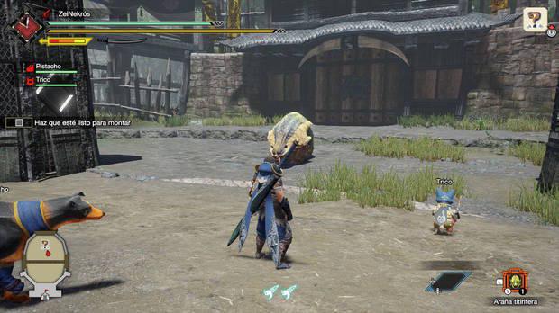 Monster Hunter Rise - ¿Cómo montar monstruos grandes?