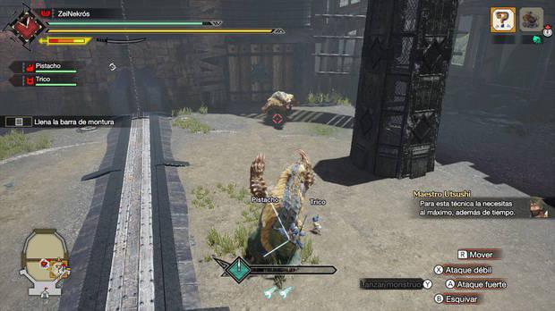 Monster Hunter Rise - Controles de las monturas wyvern