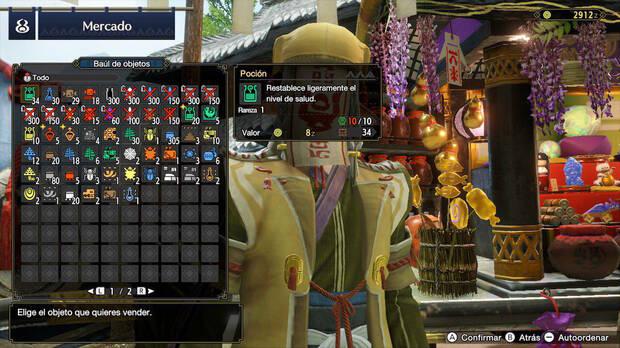 Monster Hunter Rise - Vende todo lo que no necesites