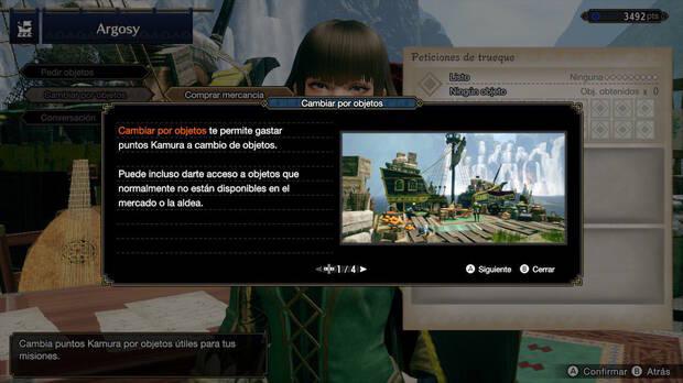 Monster Hunter Rise - Consigue objetos de venta en el Argosy
