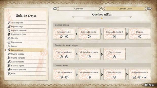 Monster Hunter Rise - Combos útiles de Lanza pistola