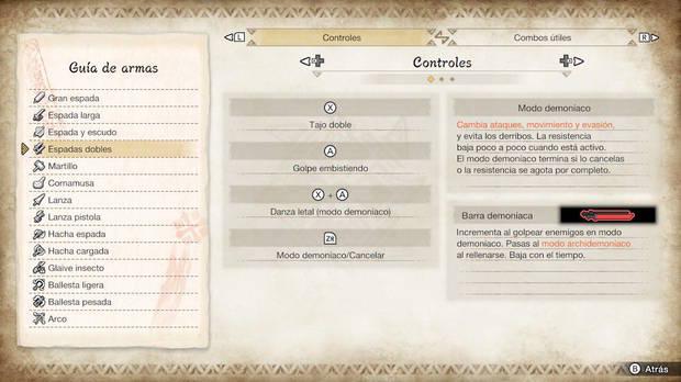Monster Hunter Rise - Controles de Espadas dobles