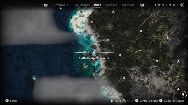 Horizon Forbidden West - Localización y recompensas del jugador de Asalto mecánico: Asalto mecánico de Marea Baja