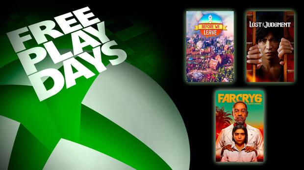 Free Play Days de Xbox Live Gold del 25 al 28 de marzo.