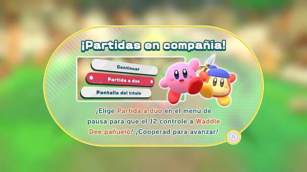 Kirby y la tierra olvidada - Modo cooperativo