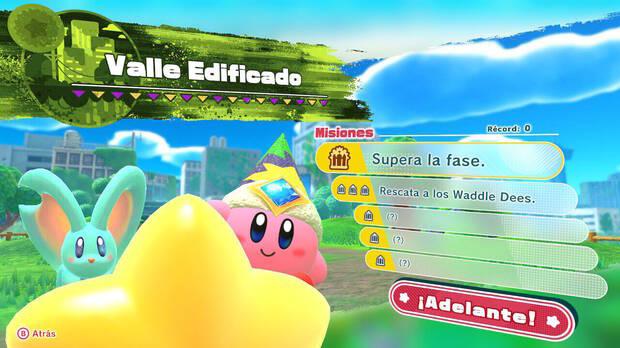 Kirby y la tierra olvidada - Valle Edificado: Misiones
