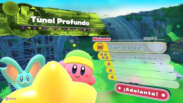 Kirby y la tierra olvidada - Túnel Profundo: Misiones