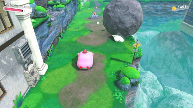Kirby y la tierra olvidada - Vía de Rocas Rodantes: Precipicio