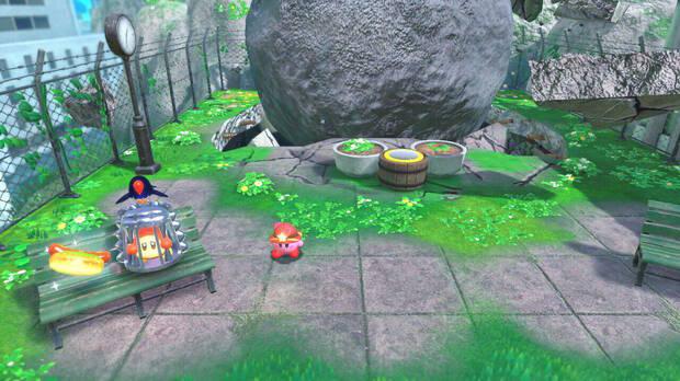 Kirby y la tierra olvidada - Vía de Rocas Rodantes: Waddle Dee nº 3