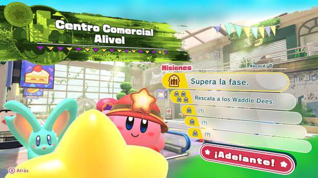 Kirby y la tierra olvidada - Centro Comercial Alivel: Misiones