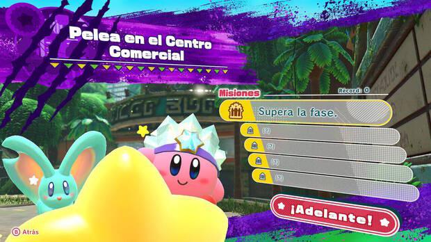 Kirby y la tierra olvidada - Pelea en el Centro Comercial: Misiones