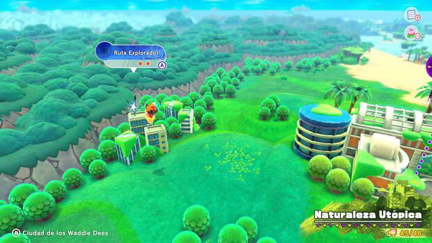 Kirby y la tierra olvidada - Ruta del tesoro de Naturaleza Utópica: Ruta Explorador