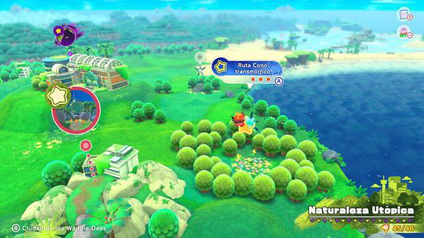 Kirby y la tierra olvidada - Ruta del tesoro de Naturaleza Utópica: Ruta Cono transmórfico
