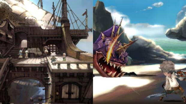 Capturas de Bravely Default en Nintendo 3DS.