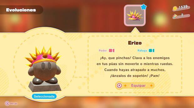 Kirby y la tierra olvidada - Habilidad Erizo