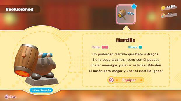 Kirby y la tierra olvidada - Habilidad Martillo