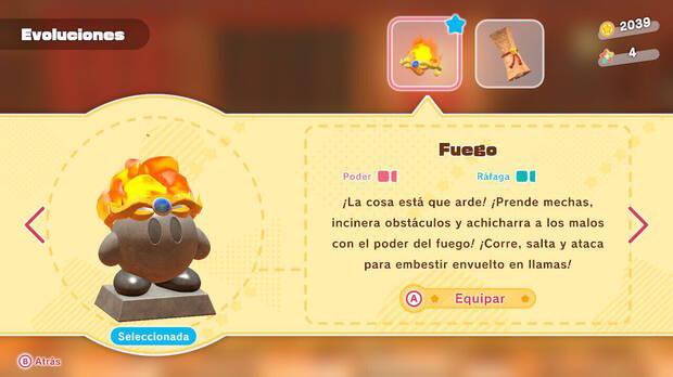 Kirby y la tierra olvidada - Habilidad Fuego
