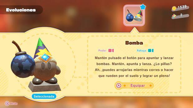 Kirby y la tierra olvidada - Habilidad Bomba