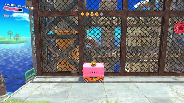 Kirby y la tierra olvidada - Elevador transmórfico