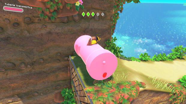 Kirby y la tierra olvidada - Tubería transmórfica