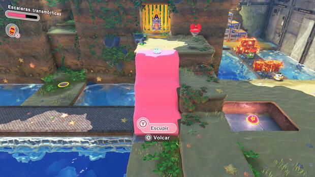 Kirby y la tierra olvidada - Escaleras transmórficas