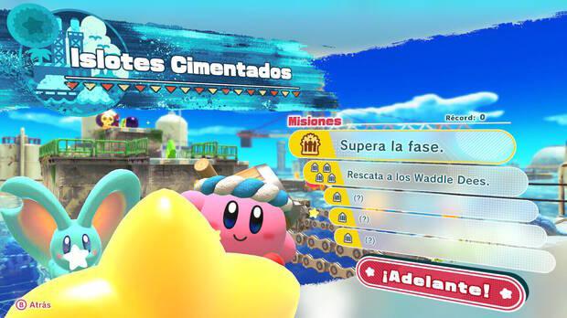 Kirby y la tierra olvidada - Islotes Cimentados: Misiones