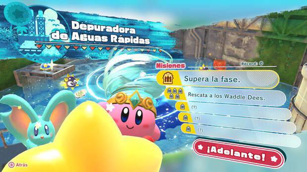 Kirby y la tierra olvidada - Depuradora de Aguas Rápidas: Misiones