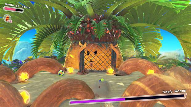 Kirby y la tierra olvidada - Destruir las raíces de Tropic Woods