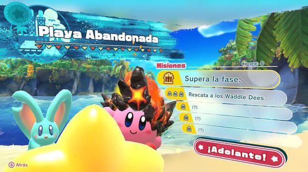 Kirby y la tierra olvidada - Playa Abandonada: Misiones