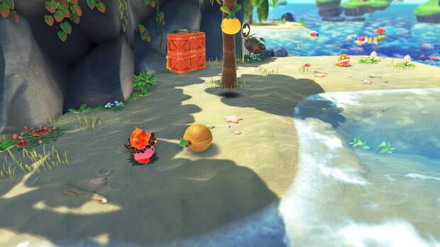 Kirby y la tierra olvidada - Playa Abandonada: Nuez toc toc nº 1