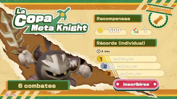 Kirby y la tierra olvidada - Copa de Meta Knight para ganar monedas