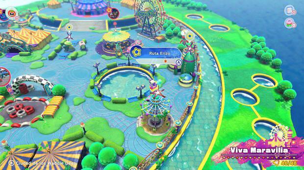 Kirby y la tierra olvidada - Ruta del tesoro de Viva Maravilia: Ruta Erizo