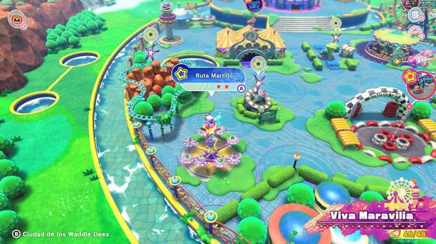 Kirby y la tierra olvidada - Ruta del tesoro de Viva Maravilia: Ruta Martillo
