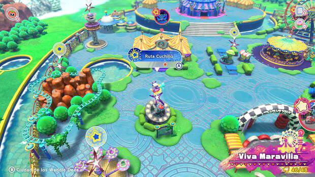 Kirby y la tierra olvidada - Ruta del tesoro de Viva Maravilia: Ruta Cuchillo