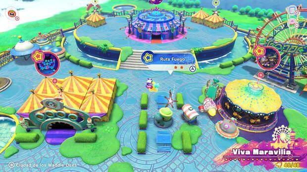 Kirby y la tierra olvidada - Ruta del tesoro de Viva Maravilia: Ruta Fuego