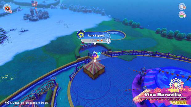 Kirby y la tierra olvidada - Ruta del tesoro de Viva Maravilia: Ruta Espada