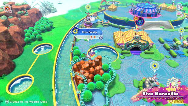 Kirby y la tierra olvidada - Ruta del tesoro de Viva Maravilia: Ruta Bomba