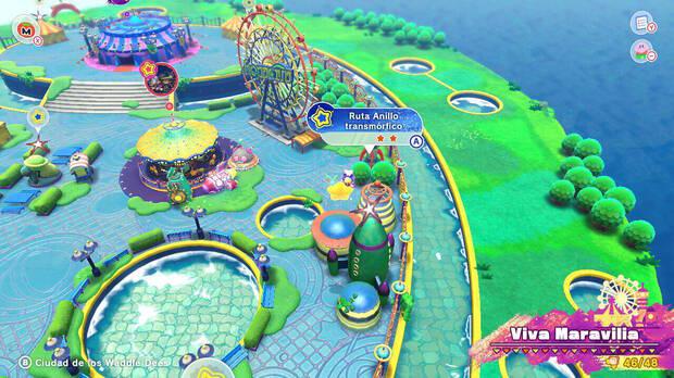 Kirby y la tierra olvidada - Ruta del tesoro de Viva Maravilia: Ruta Anillo transmórfico