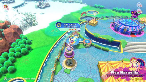 Kirby y la tierra olvidada - Ruta del tesoro de Viva Maravilia: Ruta Tubería transmórfica