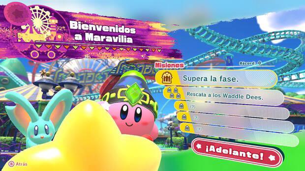 Kirby y la tierra olvidada - Bienvenidos a Maravilia: Misiones