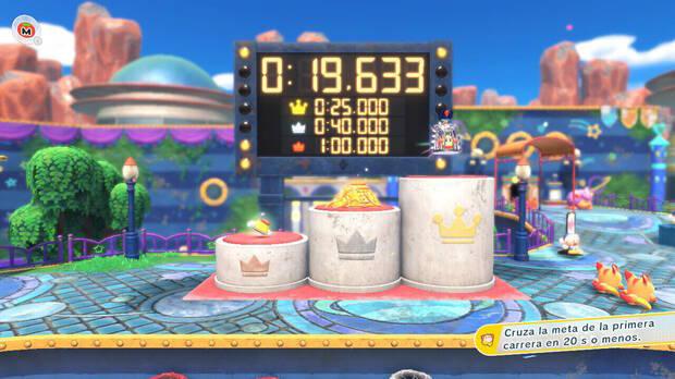 Kirby y la tierra olvidada - Circuito de Carreras: Primera carrera en 20 segundos o menos