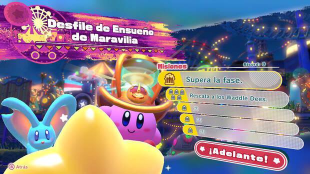 Kirby y la tierra olvidada - Desfile de Ensueño de Maravilia: Misiones
