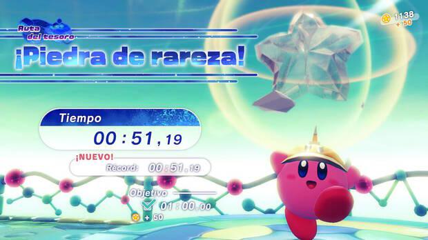 Kirby y la tierra olvidada - Piedras de rareza en las rutas del tesoro
