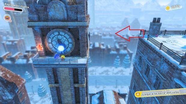 Kirby y la tierra olvidada - Calle Nívea Nordeña: Torre del reloj